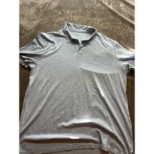 John Varvatos‎ Polo Shirt Gray Short Sleeve Cotton Size XL